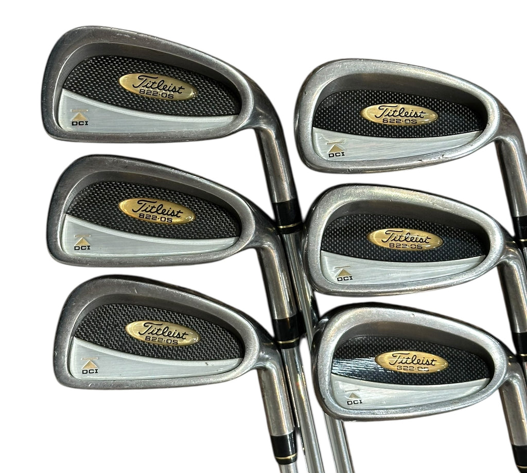 Titleist DCI 822•OS Irons 5-PW +1/2" NS Pro 950 S Flex Shafts GP M580N Grips