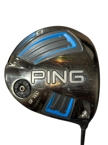 Ping G SF Tec 10° Driver Project X 6.0 Stiff Flex Shaft Lamkin Crossline Grip