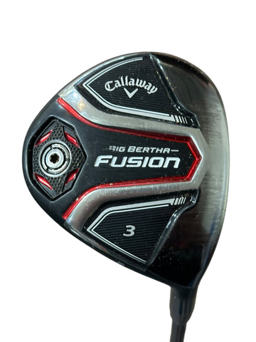 Callaway Big Bertha Fusion 15° 3 Wood Fly-Z XL 65g R Flex Shaft Tour Wrap Grip
