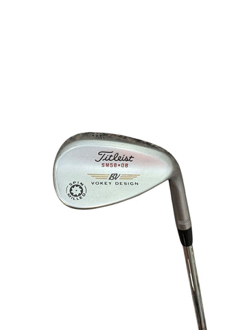 Titleist Vokey SM 58°• 8° Lob Wedge Dynamic Gold Wedge Flex Shaft Golf Pride Tour Velvet Grip