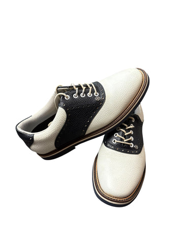 G/Fore Men's Saddle Gallivanter Golf Shoes Navy White G4MC20EF03 Size 9 Wide (Pre-Owned)