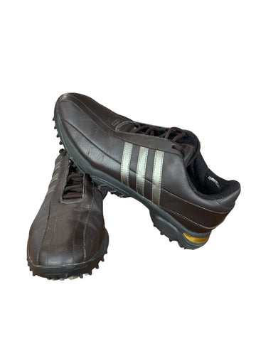 Adidas Gio-Fit Fit Foam Golf Shoes Size 10 Pre-Owned Brown Standard Width