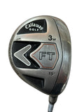 Callaway FT 15° 3 Wood Fujikura Fit On 60 Regular Flex Shaft Callaway Grip