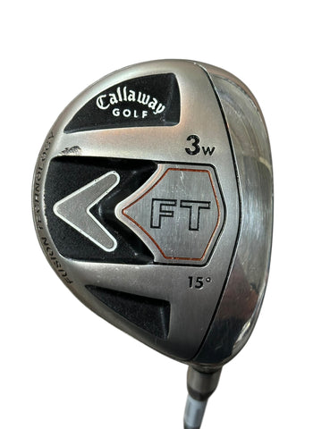 Callaway FT 15° 3 Wood Fujikura Fit On 60 Regular Flex Shaft Callaway Grip