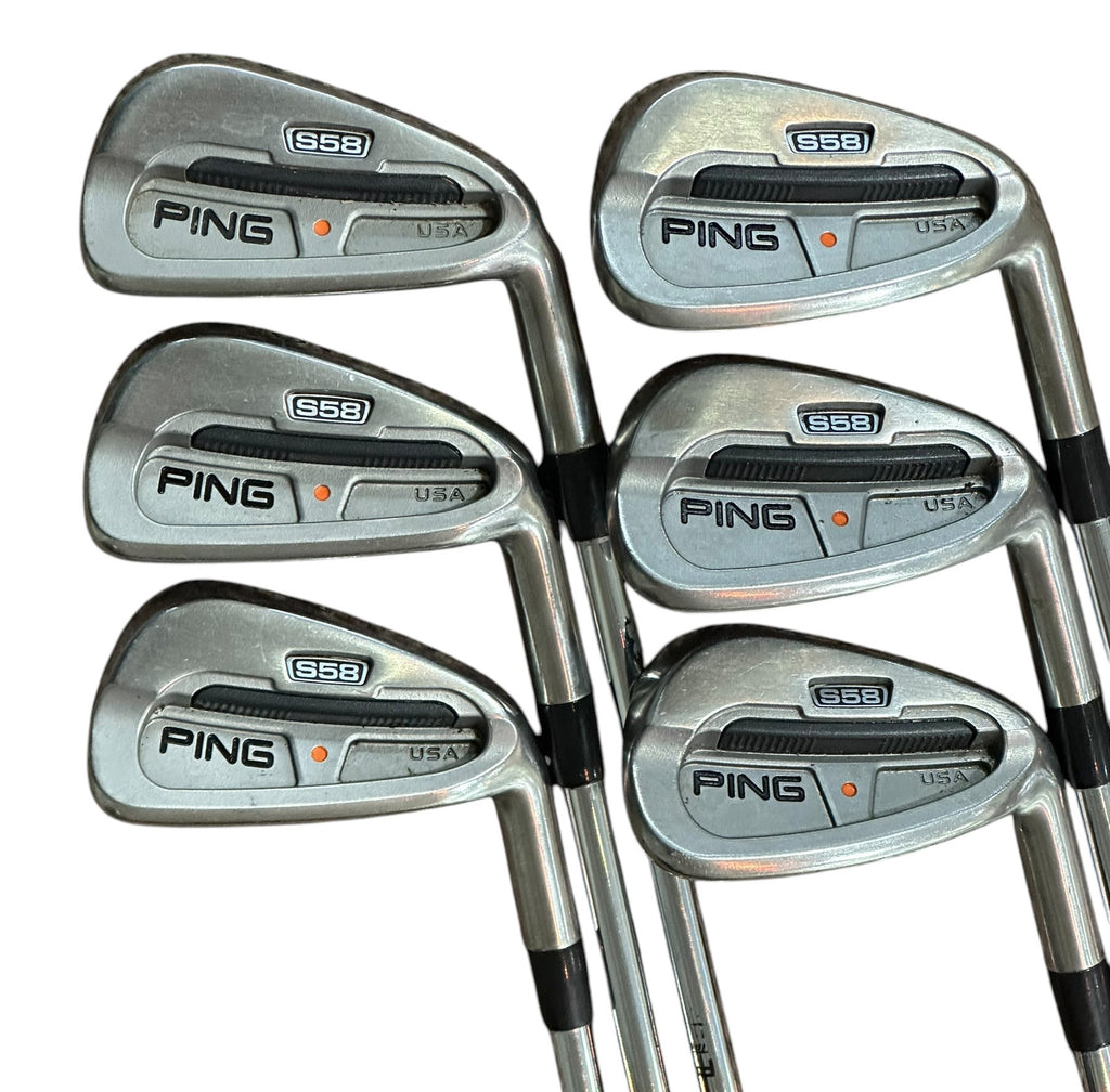 Ping S•58 Iron Set 5-PW -1/2" Cushion Stiff Flex Shafts Ping Grips