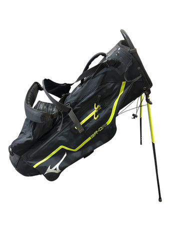 Mizuno BR-DRI Stand Bag 4-Way Divider 5 Pockets Harness Handle Black