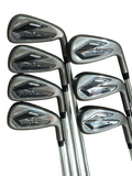 Cobra Dark Speed Iron Set 5-GW KBS Tour Lite R Flex Shafts Crossline Grips