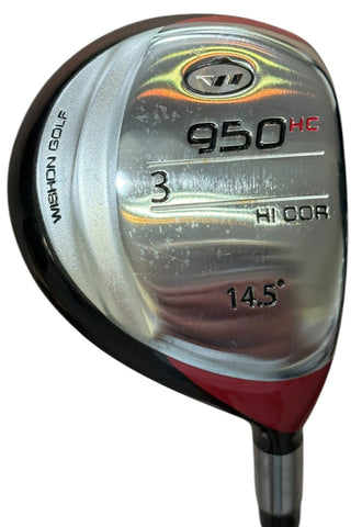 Wishon Golf 950 HC 14.5° 3 Wood S2S Red S Flex Shaft Winn Master Wrap Grip