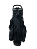 Tour Gear Cart Bag 14-Way Divider 9 Pockets Strap Handle Rain Hood Black