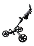 Clic Gear 3 Wheel Golf Push/Pull Cart Wheel Brake Cup Holders Scorecard Compartment