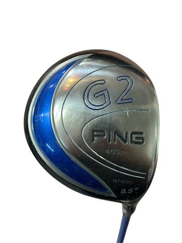 Ping G2 8.5° Driver Pro Launch Blue 65g Stiff Flex Shaft Lamkin X10 Grip