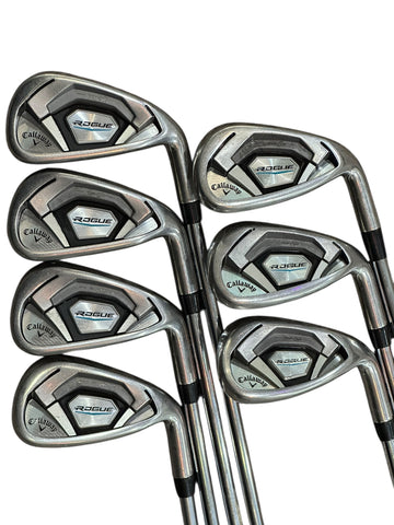 Callaway Rogue CF18 Irons 5-AW +1" Elevate 95 R Flex Shafts Lamkin UTX Grips