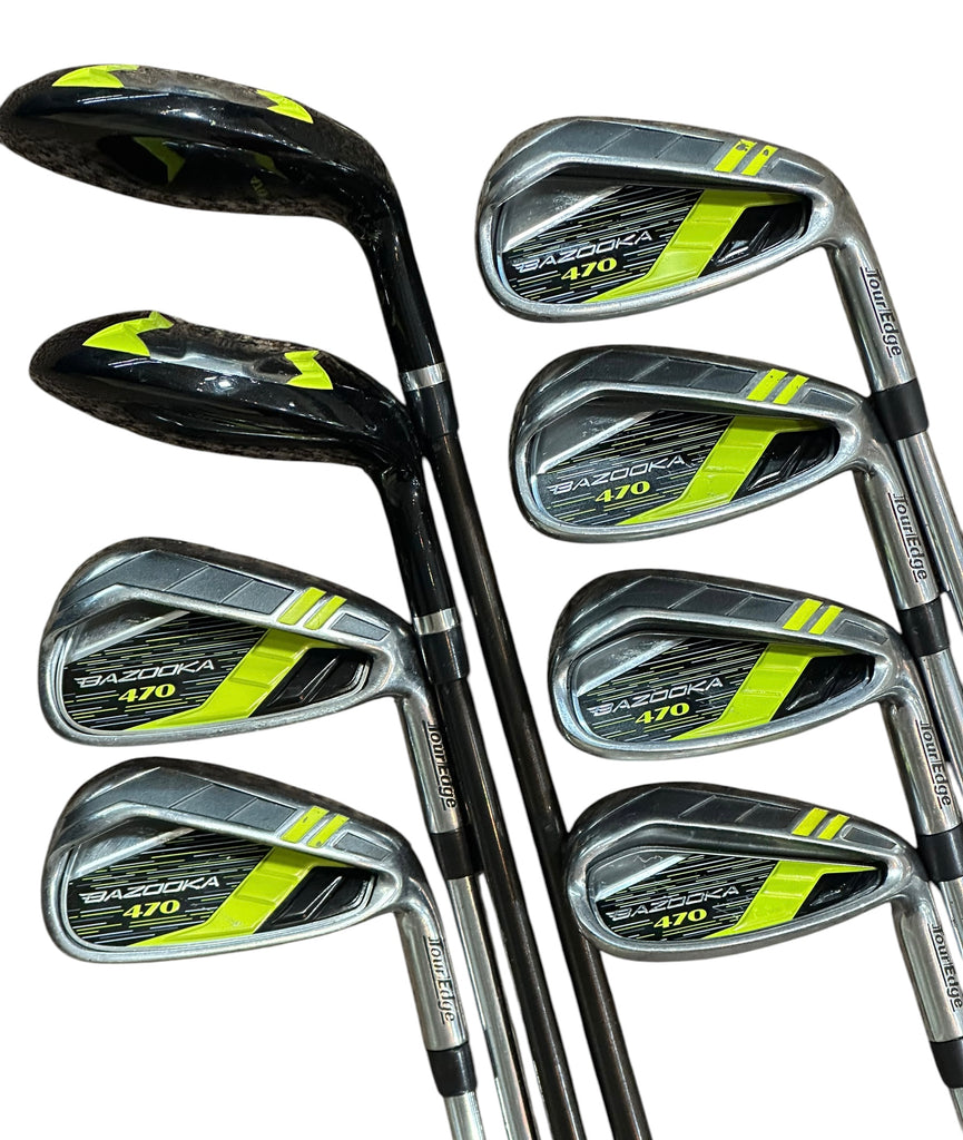 Tour Edge Bazooka 470 Iron Set 4H 5H 6-SW Bazooka Ultra Light Flex Shafts