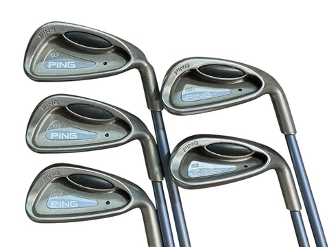 Ping G2L Black Dot Iron Set 7-PW, SW Ping TFC100 Ladies Flex Shafts