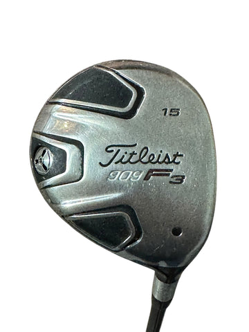 Titleist 909F3 15° 3 Wood Aldila VooDoo FW S Flex Shaft GP M580 Grip