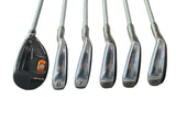 Cobra F6 Iron Set 3/4H 6-PW King F6 Stiff Flex Shafts Lamkin REL Grips