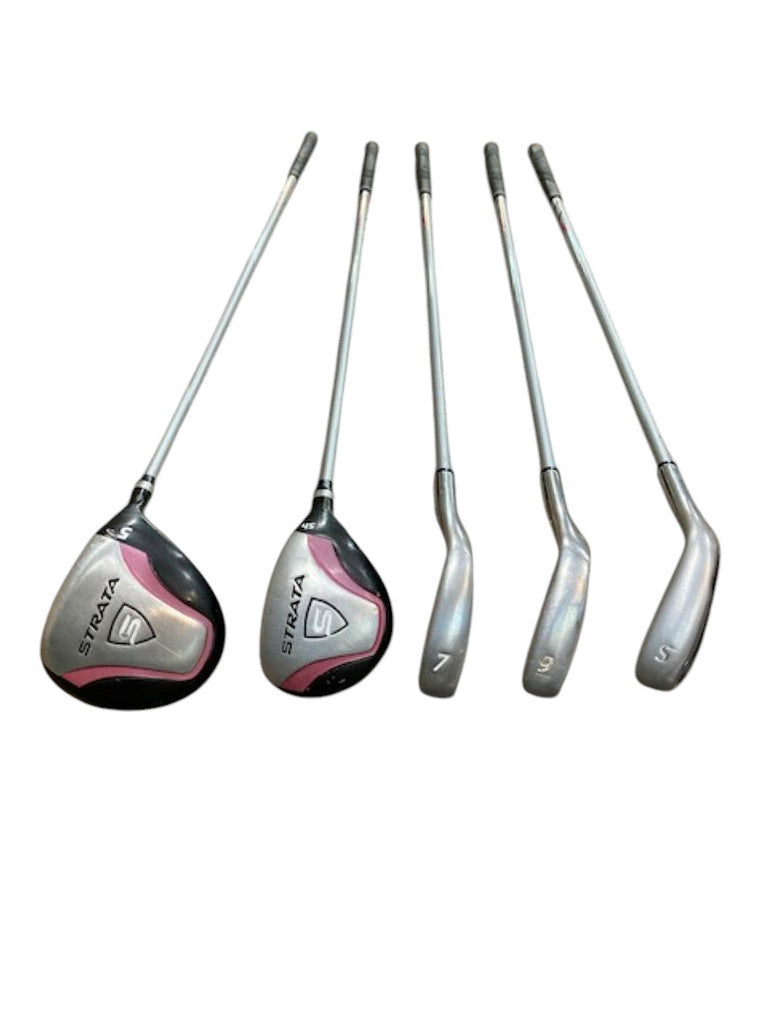 Strata Women's Golf Club Set with 5 Wood, 5 Hybrid, 7 Iron, 9 Iron and Sand Wedge