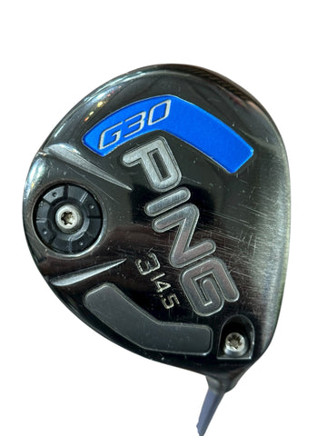 Ping G30 14.5° 3 Wood TFC419 Senior Flex Shaft Golf Pride Tour Wrap Grip