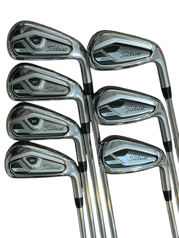 Titleist 2021 T300 Iron Set 4-PW AMT S300 S Flex Shafts Golf Pride 360 Grips