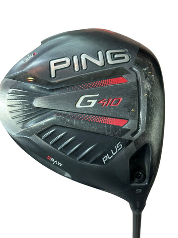 Ping G410 Plus 9° Driver Hzrdus 6.0 50g S Flex Shaft Golf Pride Tour Wrap Grip
