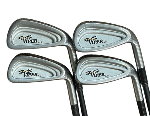 Snake Eyes Viper MS Irons 6-9 Apache PM 40+ Stiff Flex Shafts La Jolla Grips