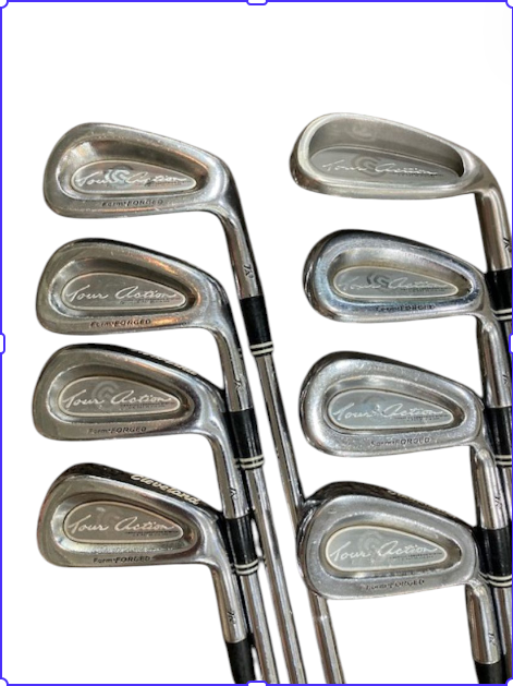 Cleveland TA3 Iron Set 3-PW TT DG S Flex Shafts GP Tour Velvet Grips TA5 R Flex PW