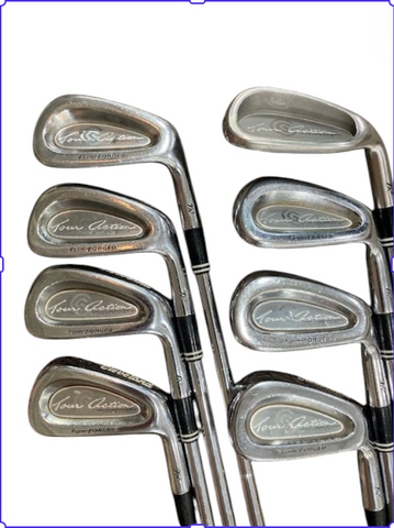 Cleveland TA3 Iron Set 3-PW TT DG S Flex Shafts GP Tour Velvet Grips TA5 R Flex PW