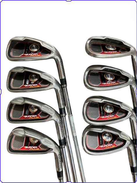 TaylorMade Burner Plus Iron Set 4-AW Uniflex Shafts MCC+4 Midsize Grips