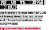 Krank Golf Formula Fire Fairway Wood