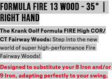 Krank Golf Formula Fire Fairway Wood