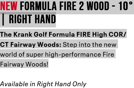 Krank Golf Formula Fire Fairway Wood