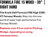 Krank Golf Formula Fire Fairway Wood