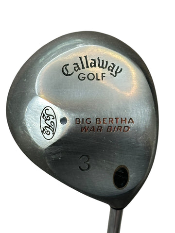 Callaway Big Bertha Warbird 15° 3 Wood Memphis 10 Uniflex Shaft Golf Pride Tour Wrap Grip