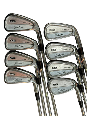 Titleist 710 CB Forged Iron Set 3-PW KBS Tour S Flex Shafts Tour Velvet Grips