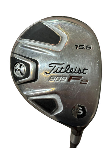 Titleist 909F2 15.5° 3 Wood Voodoo FW S Flex Shaft Lamkin Crossline Grip
