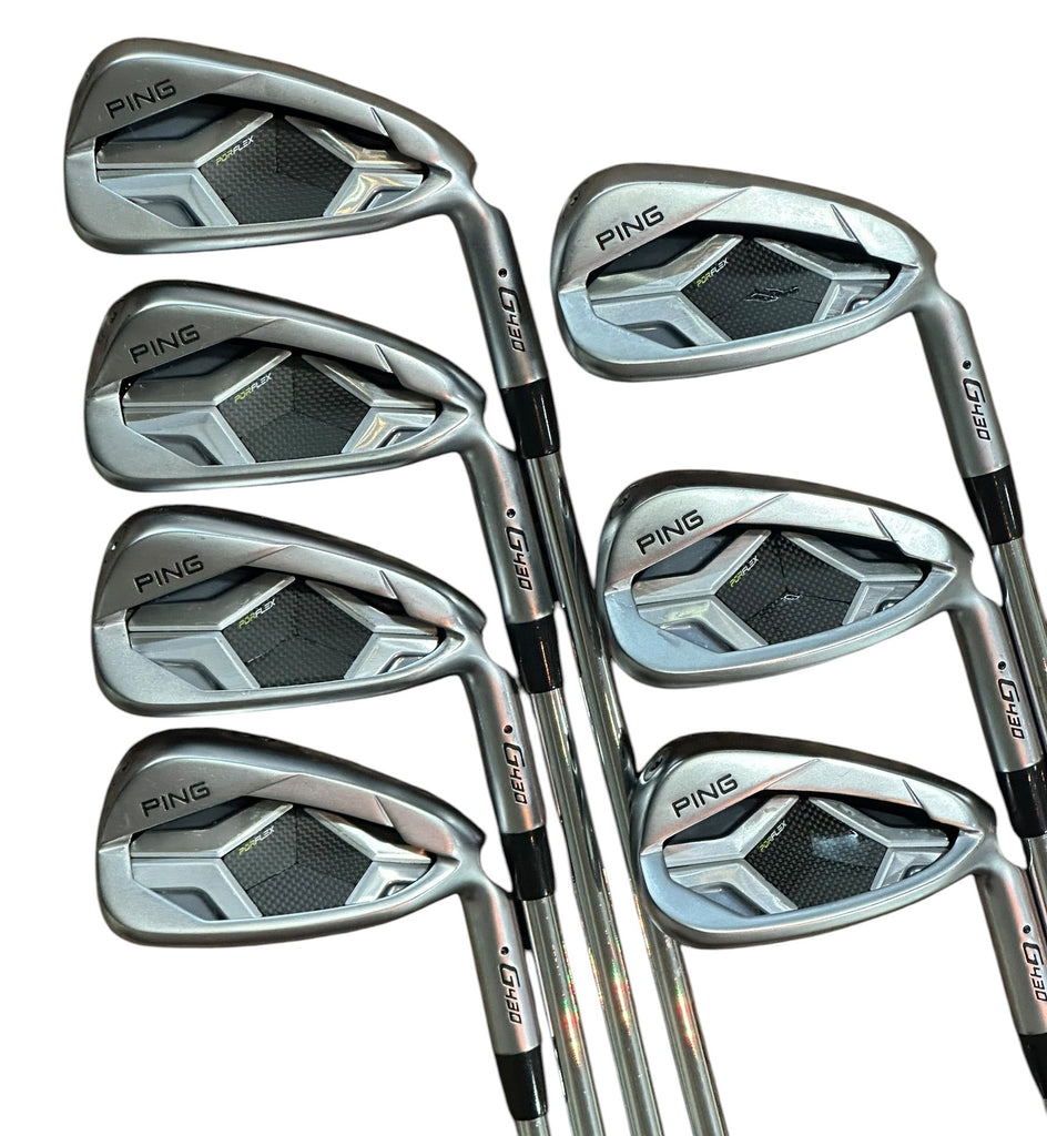 Ping G430 Black Dot Iron Set 5-AW AWT 2.0 R Flex Shafts MCC +4 Grips