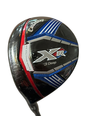 Callaway LH XR 3 Deep Pro 14° 3 Wood Project X 5.5 R Flex Shaft CP2 Wrap Grip