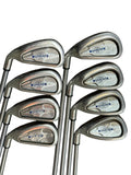 Callaway LH X-14 Steelhead Irons 3-PW X-14 R Flex Shafts Crossline Grips