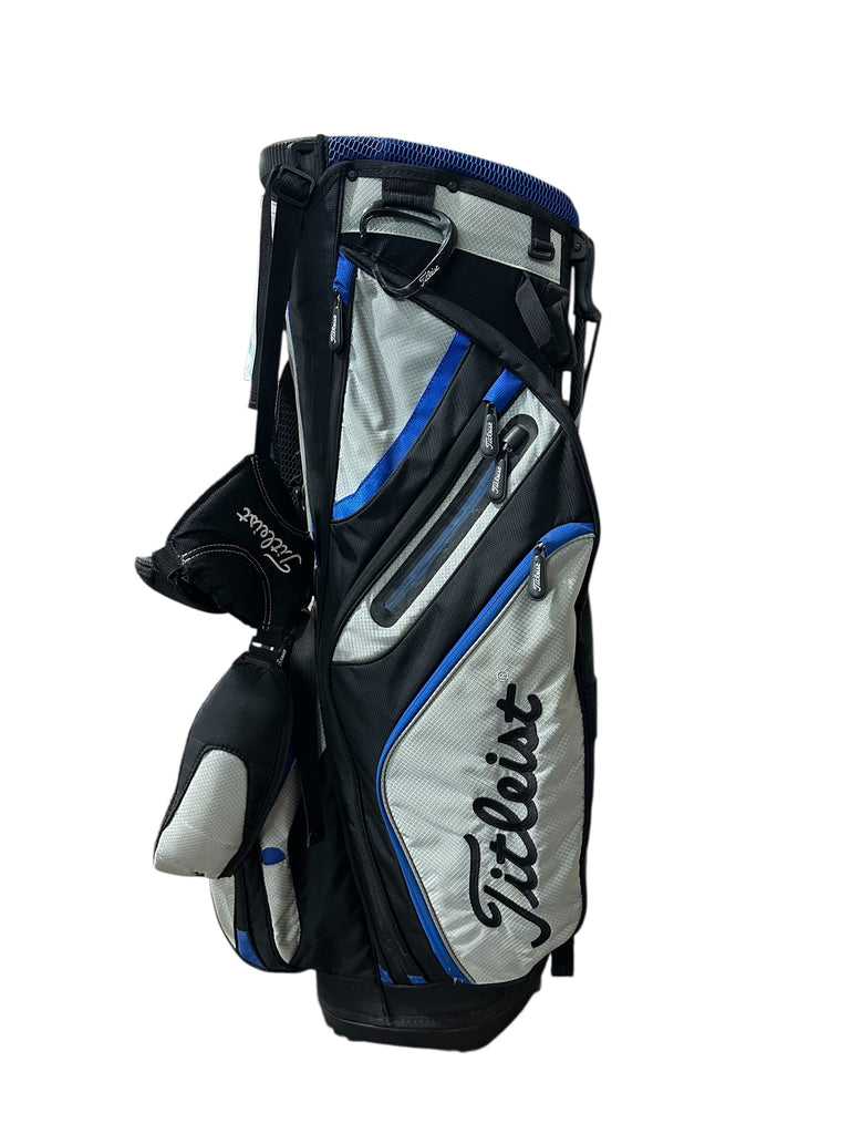 Titleist Stand Bag 14-Way Divider 8 Pockets Harness Handle Rain Hood