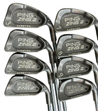 Ping Zing 2 Black Dot Iron Set 3-W Karsten S Flex Shafts Champkey Grips