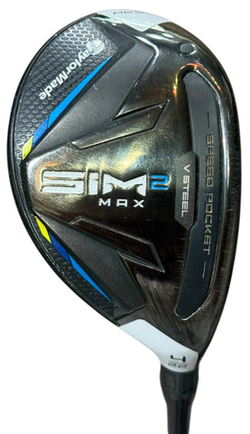 TaylorMade Sim2 Max 22° 4 Hybrid Ventus 6 R Flex Shaft Lamkin Crossline Grip