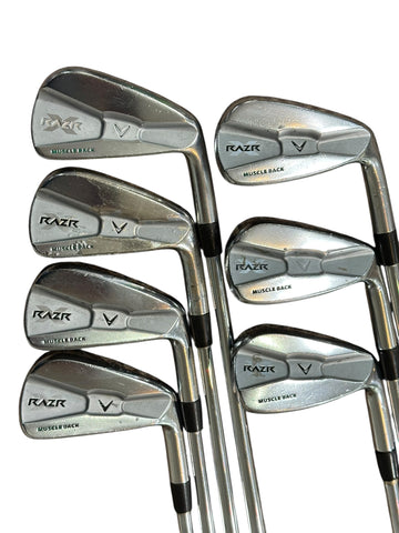 Callaway RAZR Muscle Back Irons 4-PW Project X 6.5 X Flex Shafts GP Z Grips