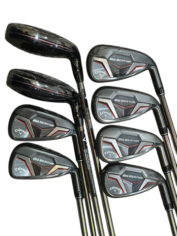 Callaway Big Bertha Iron Set 4-5H 6-AW Irons Recoil Sr Flex Shafts Z5 Grips