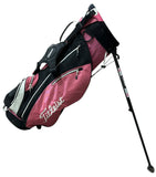 Titleist Stand Bag 6-Way 5 Pockets Harness Handle Rain Hood Pink/White