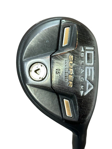 Adams Black 15° Super Hybrid Voodoo SNV8 Stiff Flex Shaft Adams Grip