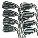 Ping G25 White Dot Iron Set 3-PW CFS S Flex Shafts Calong CL-1 Grips
