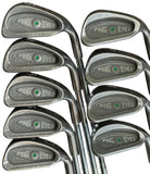 Ping Eye 2 Green Dot Irons 3-SW +1/2" ZZ Lite S Flex Shafts GP Tour Wrap Grips