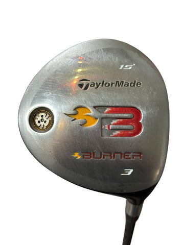 TaylorMade Burner 15° 3 Wood REAX 49g S Flex Shaft Lamkin Crossline Grip