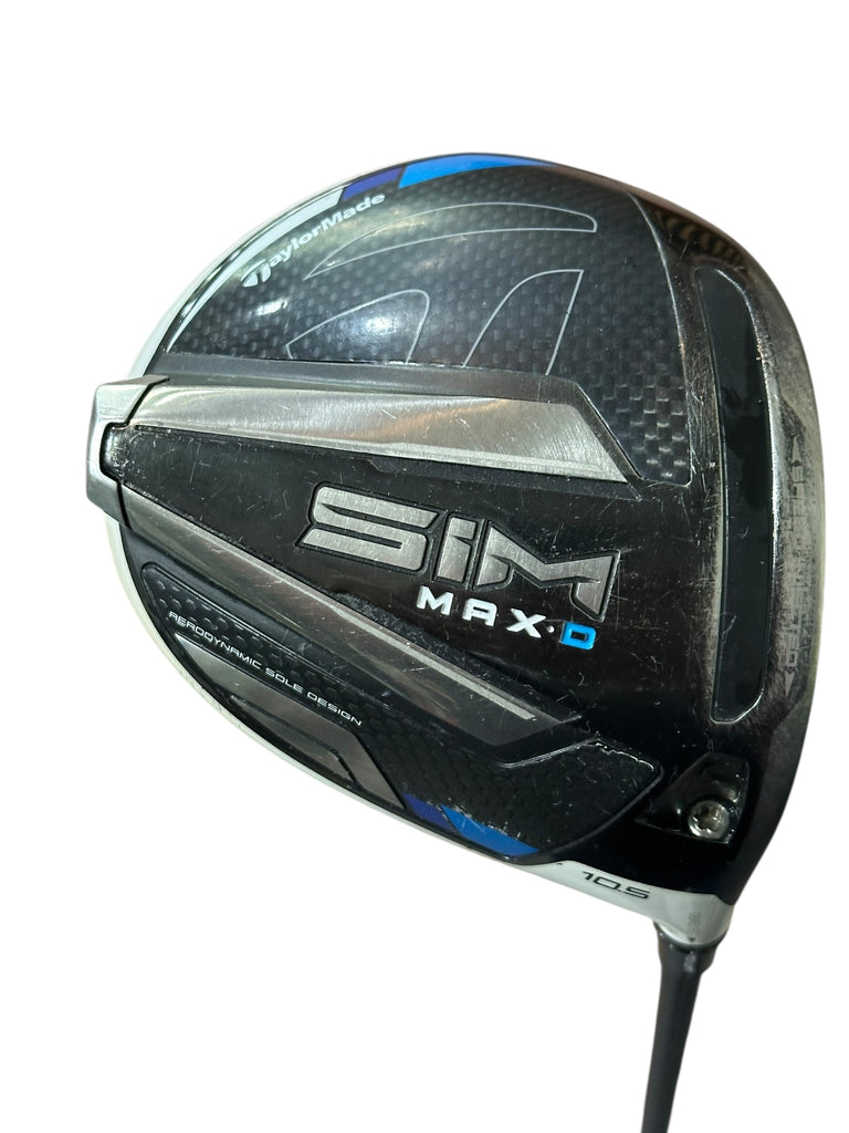 TaylorMade Sim Max D 10.5° Driver Helium SF3 R Flex Shaft GP Tour Velvet Grip