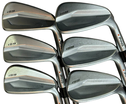 Ping i59 Orange Dot Irons 5-PW +1/2" DG X100 X Flex Shafts GP MCC +4 Grips